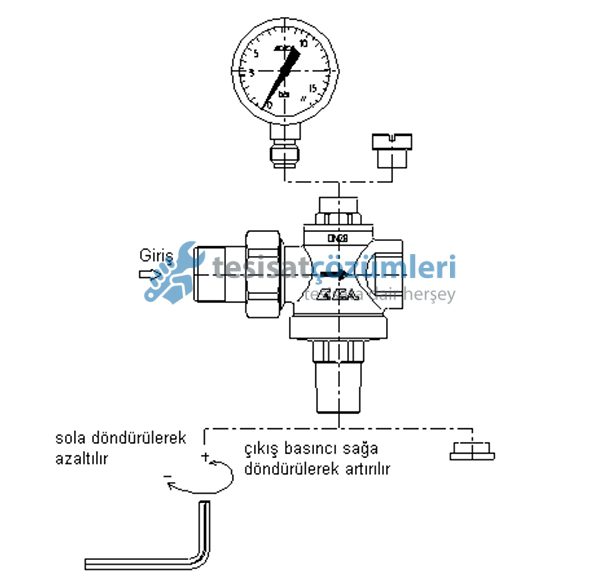 Basınç Düşürücü Vana Montajı ve Ayarı